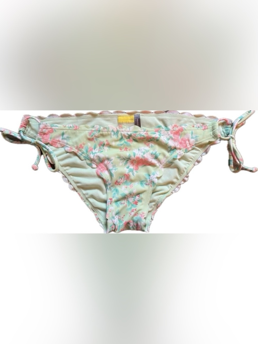 LA Hearts Floral Bikini Bottom - Mint and Pink. Women’s size Medium